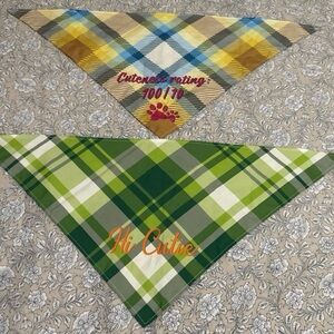 Plaid Dog Bandanas